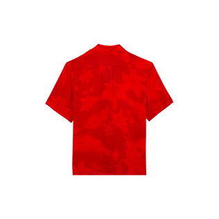 Camisa de bolos de viscosa con estampado Flower Power para hombre Lipstick vista trasera