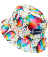 Tortugas 亚麻渔夫帽 - Vilebrequin x Okuda San Miguel Multicolor 正面图
