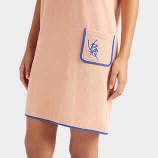 Women Terry Dress VBQ Line Blush details view 2