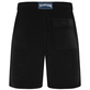 Unisex Terry Bermuda Solid Black back view