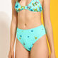 Bas de maillot de bain culotte taille haute femme Butterflies Lagon vue de détail 1