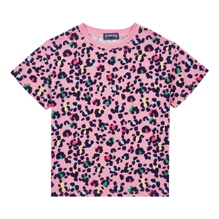 T-shirt Turtles leopardata bambina Caramella vista frontale
