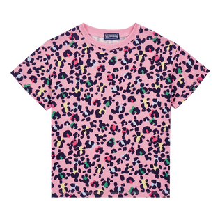 Girls T-Shirt Turtles Leopard Candy front view