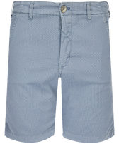 Micro Flowers Chino-Bermudashorts für Herren Grau metallik Vorderansicht