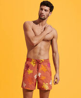 Men Swim Shorts Embroidered Ronde Tortues Multicolores - Limited Edition Tomette front worn view