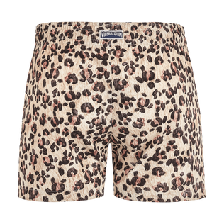 Pantalón corto de baño con estampado Turtles Leopard para mujer Straw vista trasera