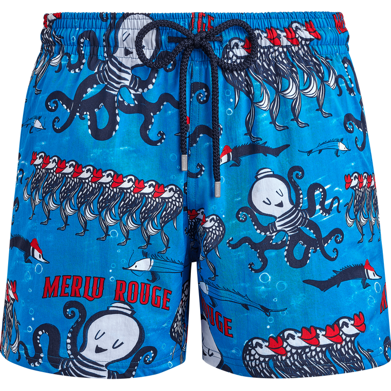 Au Merlu Rouge Stretch-badeshorts Für Herren - Moorise - Blau - Größe XS - Vilebrequin