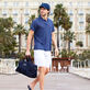 Männer Baie Leinen-Bermudashort Look Vorderansicht Männer Baie Leinen-Bermudashort Look Vorderansicht