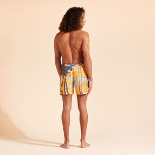 Men 360 Swim Shorts Voile et Pins - Vilebrequin x Paul Signac Corn back worn view