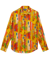 Unisex Cotton Voile Lightweight Shirt Sunny Streets Sun front view