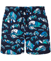 Pantaloncini mare uomo elasticizzati Hermit Crabs Blu marine vista frontale
