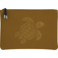 Zipped Turtle Beach Pouch Bark front view