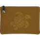 Bolsa de playa con cremallera y estampado Turtle Corteza vista frontal