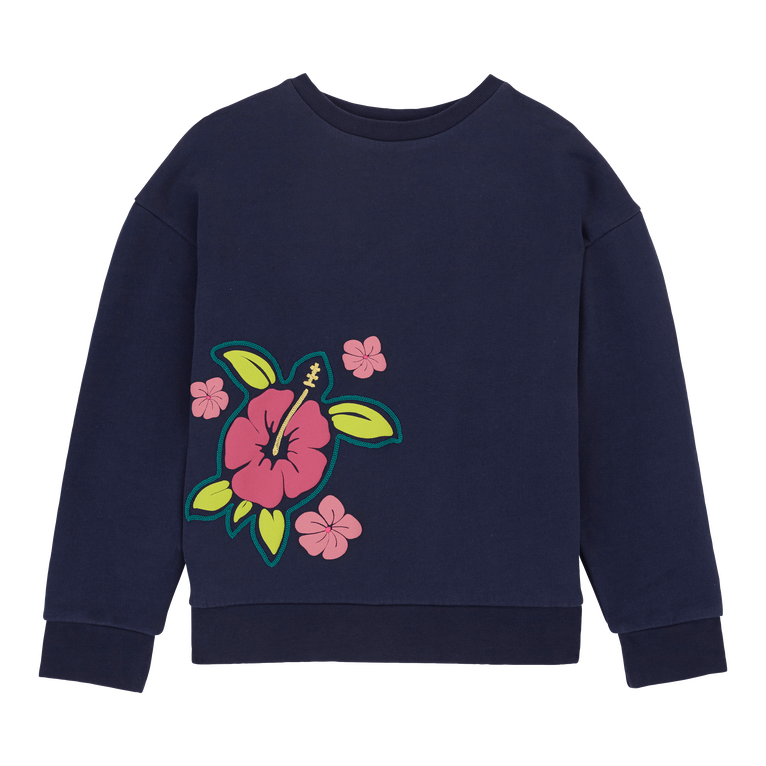 Sweatshirt Mit Rundhalsausschnitt Für Mädchen - Galapa - Blau
