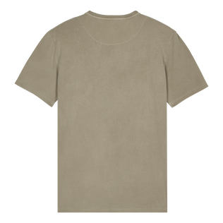 Solid T-Shirt aus Bio-Baumwolle für Herren Eucalyptus Rückansicht