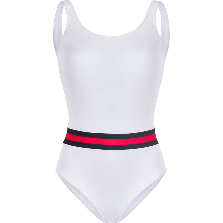 Solid Badeanzug Für Damen – Vilebrequin X Ines De La Fressange - Fashion - Weiss - Größe L - Vilebrequin