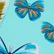 Bas de maillot de bain culotte à nouer femme Butterflies Lagon 