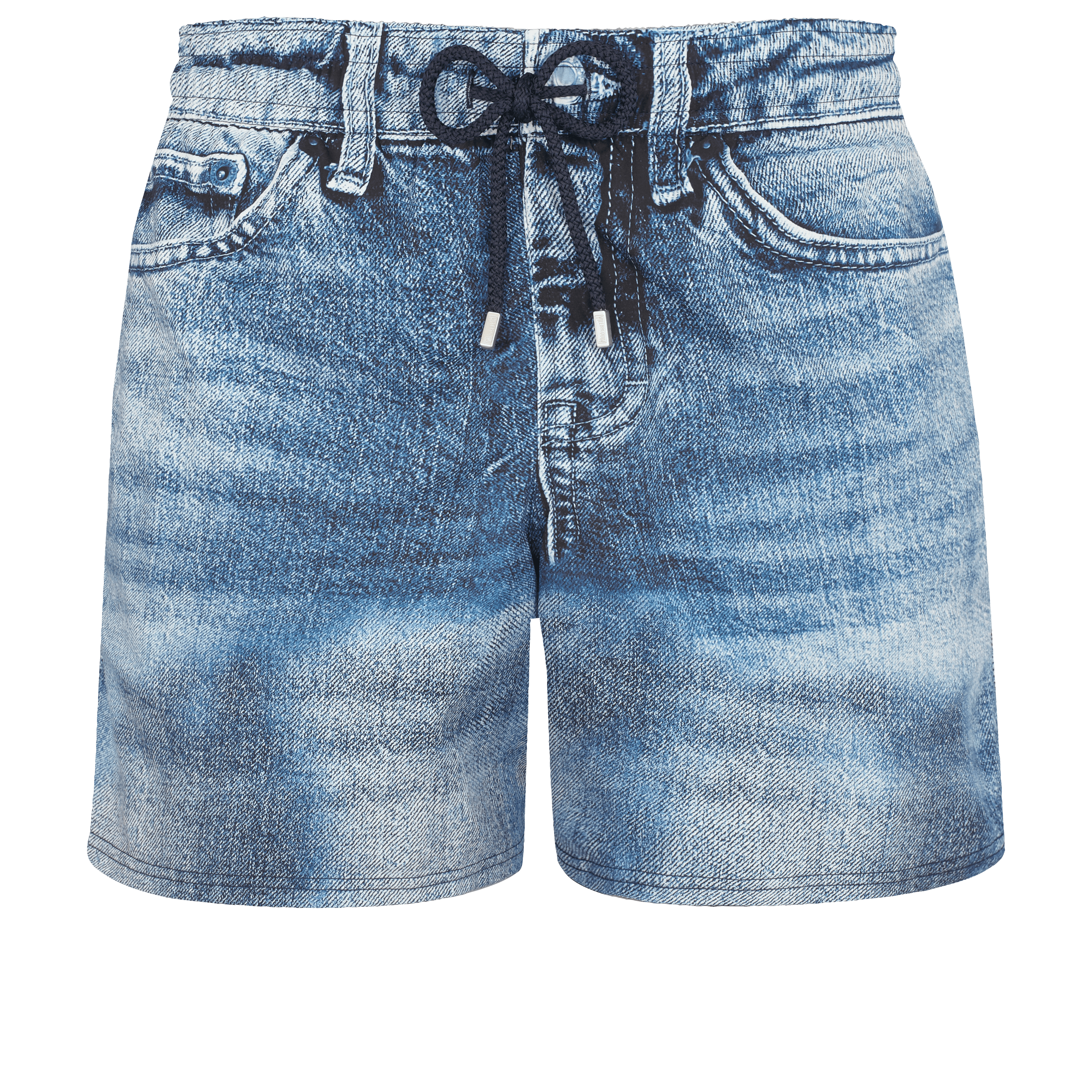 Faux Denim Swim Trunks  Swim trunks Mens swimwear Stylish mens fashion