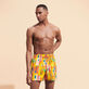 Men Stretch Swim Trunks Sunny Streets Sun front worn view