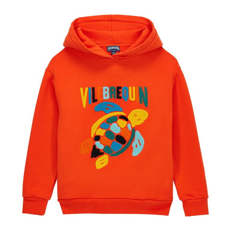Boys Embroidered Sweatshirt Tortue - Sweater - Gary - Red - Size 2 - Vilebrequin