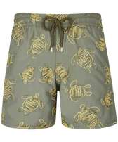 Men Swim Trunks Embroidered VBQ Turtles - Limited Edition Olivier front view