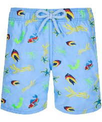 Bañador con bordado Naive Fish para niño - Edición limitada Divine vista frontal