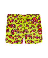 Bañador con estampado Hermit Crabs para bebé Chartreuse vista frontal