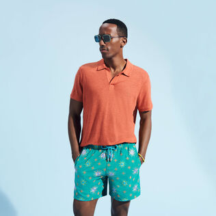 Men Swim Trunks Embroidered Sud - Limited Edition Emerald details view 2