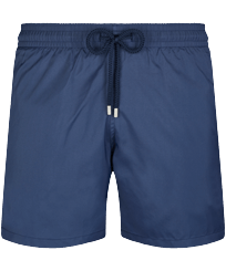 Ultraleichte und verstaubare Solid Badeshorts für Herren Marineblau Vorderansicht