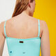 Bañador estilo bustier de una sola pieza con estampado Butterflies para mujer Laguna detalles vista 1