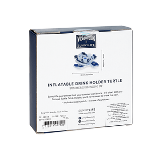 Inflatable Drink Holder Turtle Unique 正面图