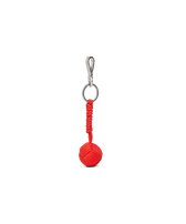 Porte-clés tortue en liège corde marine Moulin rouge vue de face