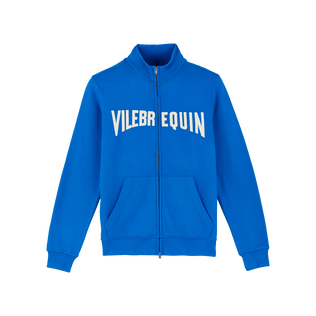 Men Cotton Full Zip Sweatshirt Embroidered Logo Palace front view