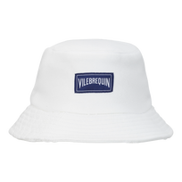Gorro de pescador en tejido terry Blanco vista frontal