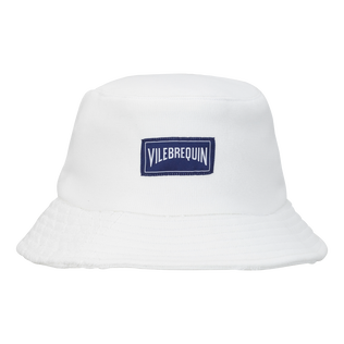 Gorro de pescador en tejido terry Blanco vista frontal