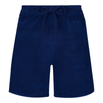 Women Terry Shorts Solid Ink front view