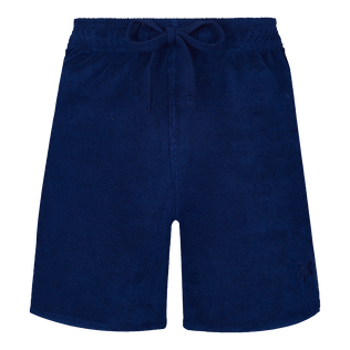 Women Terry Shorts Solid Ink front view