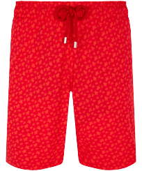 Maillot de bain stretch homme long Micro Ronde Des Tortues Piment vue de face