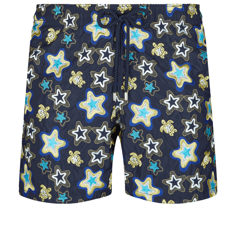 Men Swim Shorts Embroidered Stars Gift - Limited Edition - Swimming Trunk - Mistral - Blue - Size XXXL - Vilebrequin