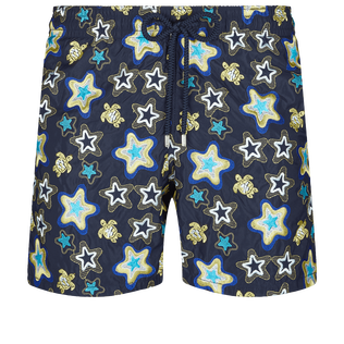 Bañador bordado con estampado Stars Gift para hombre de edición limitada Azul marino vista frontal