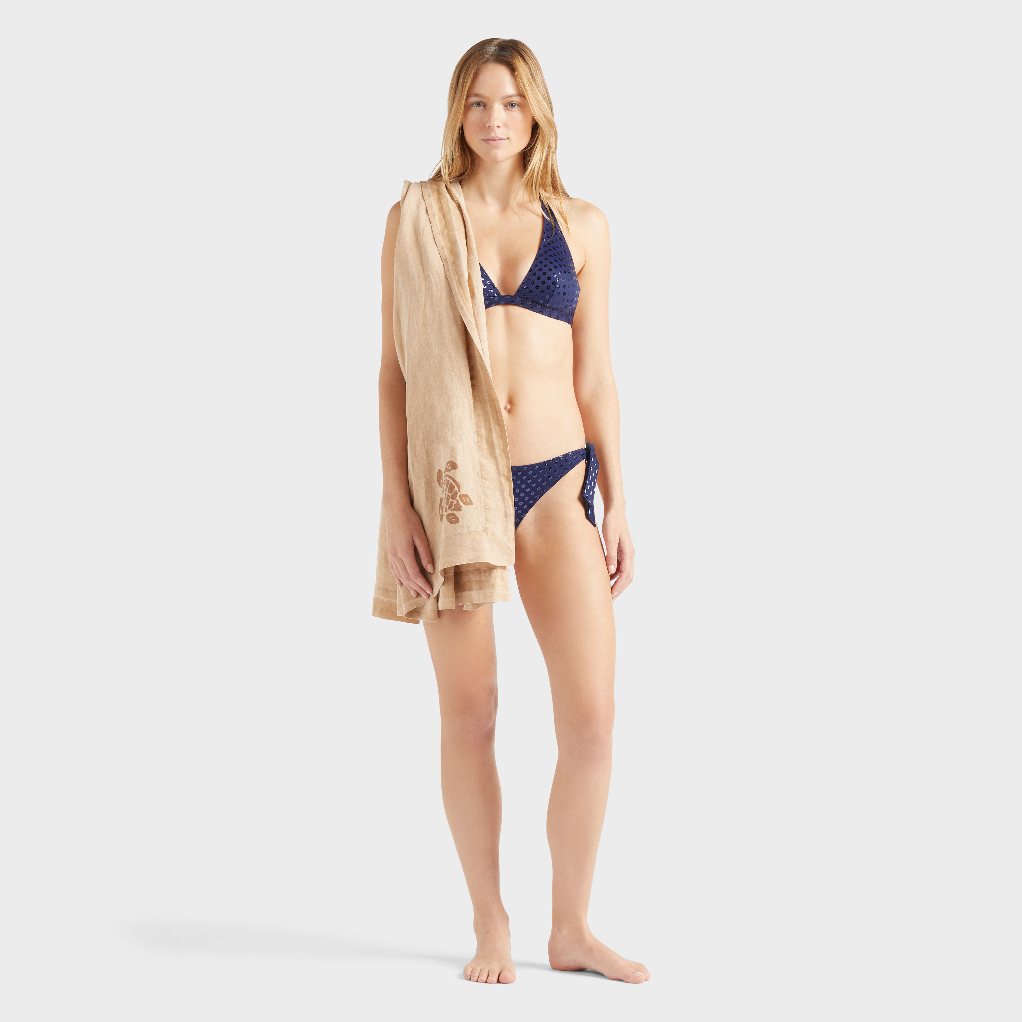 Women Halter Bikini Top Relief Sparkling | Vilebrequin