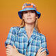 Men Bowling Shirt Checks - Vilebrequin x The Beach Boys Navy details view 6
