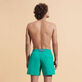 Men Swim Trunks Water-reactive Rascasses Tropezian green back worn view