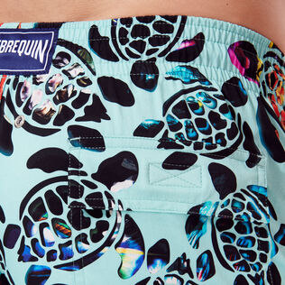 男款 Stretch classic 印制 - 男士 Screen Turtles 弹力游泳短裤, Lagoon 细节视图4