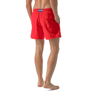 Men Swimwear Solid Poppy red 细节视图3
