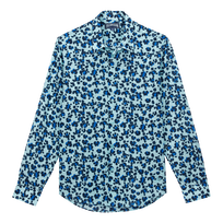 Chemise en voile de coton organique unisexe Turtles Leopard Thalassa vue de face