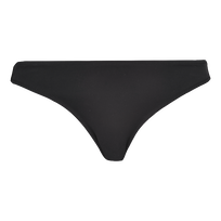 Women Bikini Bottom Solid Black front view