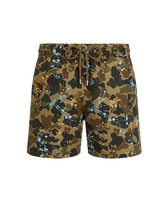 Men Swim Shorts Camo Splash - VBQ x Palm Angels Oats front view
