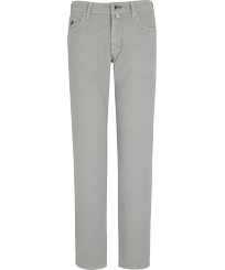Men Gabardine Pants Regular Fit Micro Dot Caviar front view