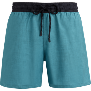 Men Wool Swim Shorts Super 120's Azure front view